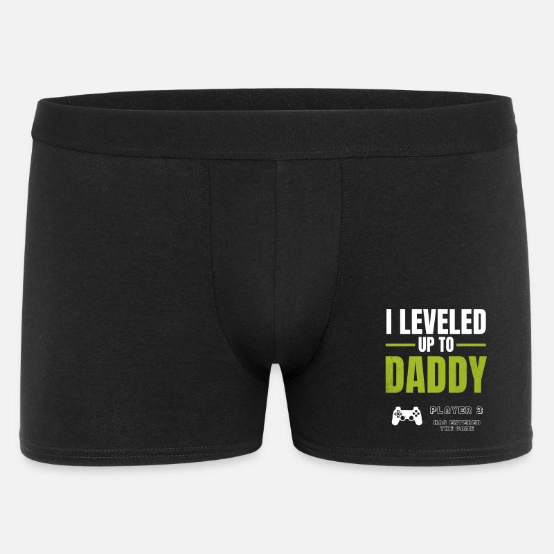 Level Up Daddy – Gamer Väter Design - Boxer Homme - noir