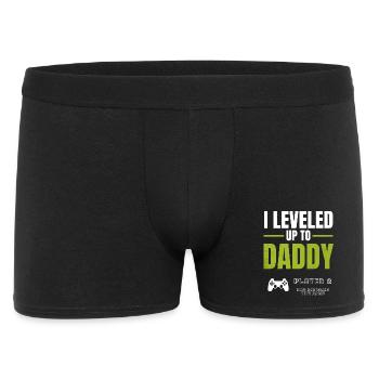 Level Up Daddy Gaming Shirt - Men's Boxer Shorts - black - Front