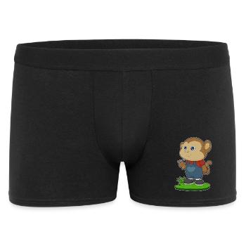 Affe Handwerker Hammer Handwerk - Männer Boxer Shorts - Schwarz - Vorne