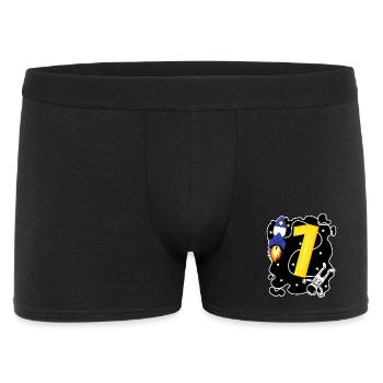 1 Birthday Boy Son Astronaut - Men's Boxer Shorts - black - Front