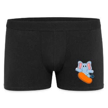 Snowboardeur éléphant Snowboard - Boxer Homme - noir - Devant