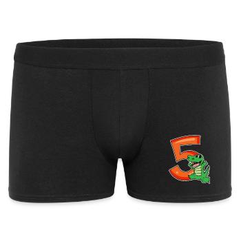 5 Birthday 5 years old with animal motif - five - Men's Boxer Shorts - black - Front