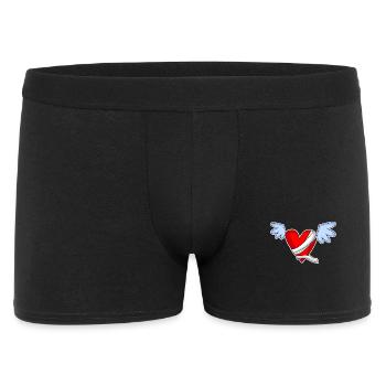 Heart Angel Angel Wings - Men's Boxer Shorts - black - Front