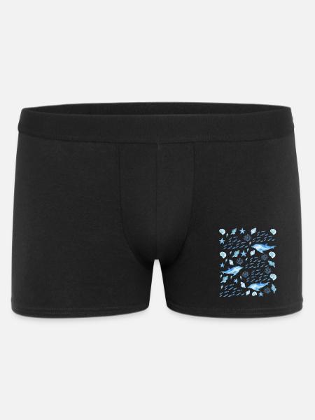 Sea Creatures - Marine Life Lovers - Men's Boxer Shorts - black