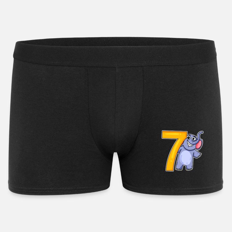 sieben - 7 - Männer Boxer Shorts - Schwarz
