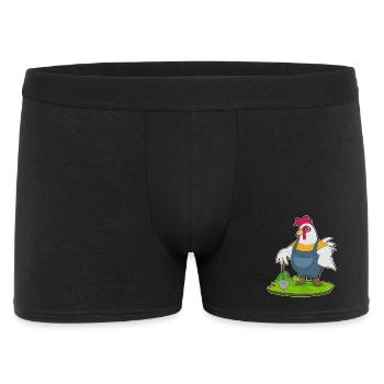 Rooster Farmer Shovel Farm - Men's Boxer Shorts - black - Front