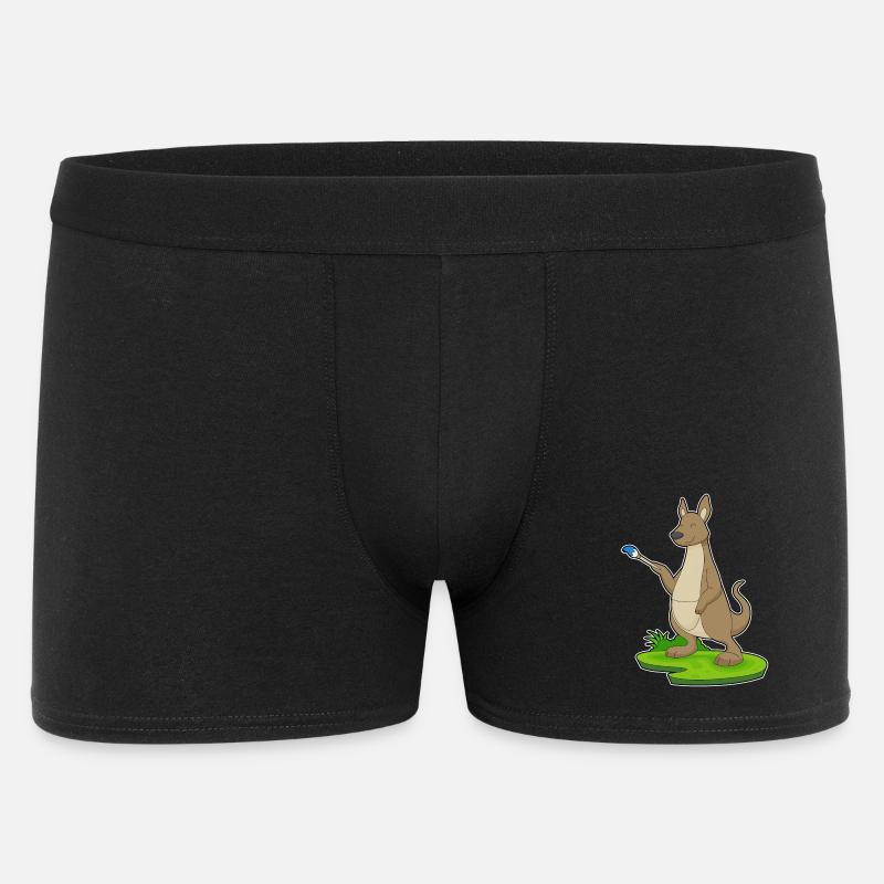 Känguru Malen Pinsel - Männer Boxer Shorts - Schwarz
