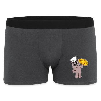 Pizza Chef Pizza Chef Bear Italy - Men's Boxer Shorts - charcoal grey - Front