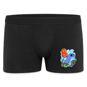 8ème anniversaire Motif Dolphin - huit ans - Boxer Homme - noir - Devant