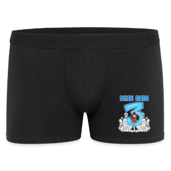 3 Geburtstag Junge Astronaut - Drei Jahre - Männer Boxer Shorts - Schwarz - Vorne