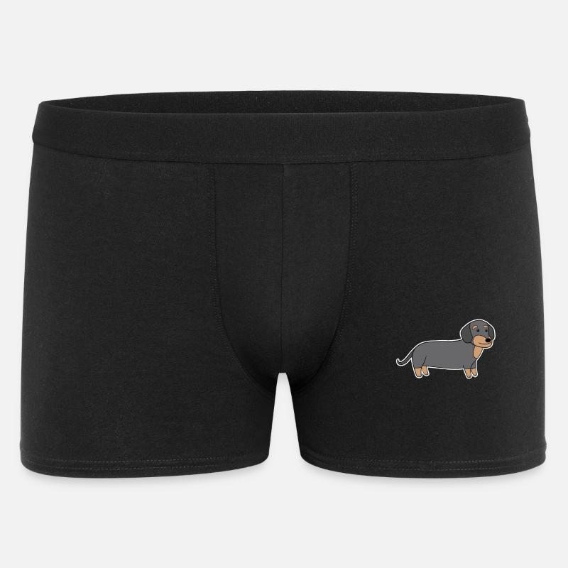 Dackel Dachshund Teckel - Boxer Homme - noir
