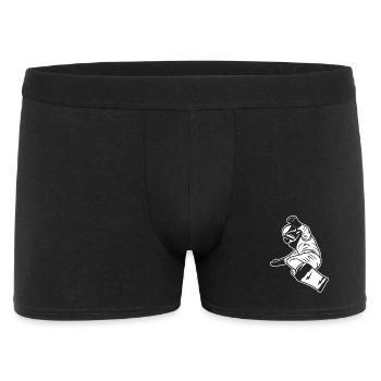 Garçon de snowboard - Boxer Homme - noir - Devant
