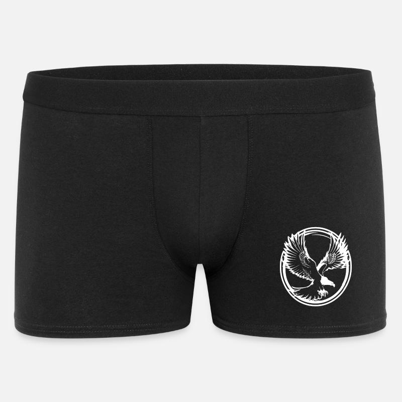 Strong eagle silhouette - Men's Boxer Shorts - black