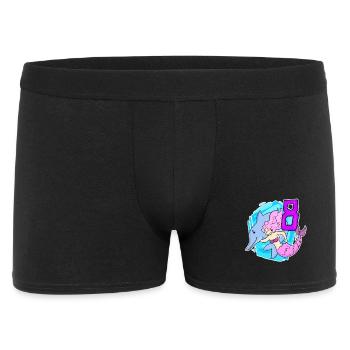 Mädchen - 8. Geburtstag Meerjungfrau - Tochter ach - Männer Boxer Shorts - Schwarz - Vorne