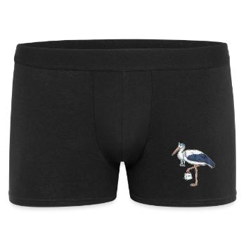 Storch Krankenschwester Stethoskop - Männer Boxer Shorts - Schwarz - Vorne