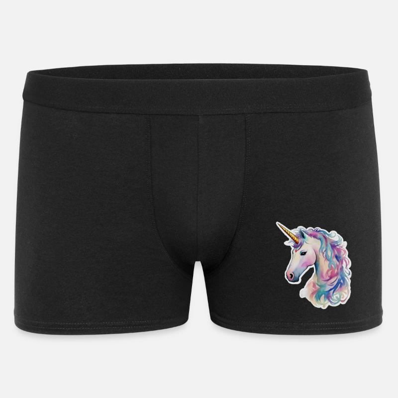 Licorne - Boxer Homme - noir