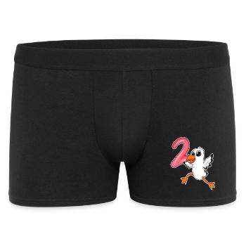 2nd birthday motif seagull - two years - Men's Boxer Shorts - black - Front