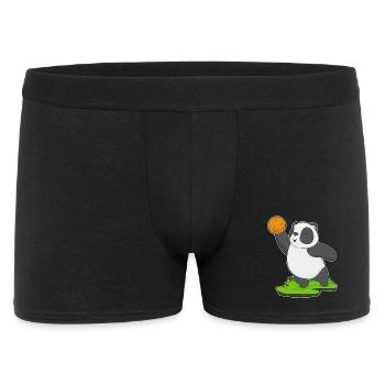 Panda Basketball Player Basketball - Men's Boxer Shorts - black - Front