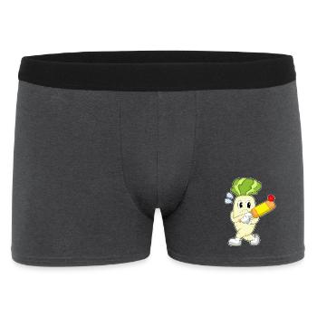 Radish Cricket Cricket Bats - Men's Boxer Shorts - charcoal grey - Front