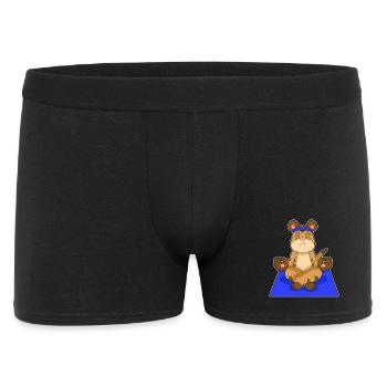 Meerkat Yoga Fitness Meditation - Men's Boxer Shorts - black - Front