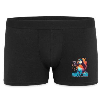 Stylo.. Guin Penguin avec pistolet - Boxer Homme - noir - Devant