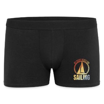 My heart beats for sailing - Men's Boxer Shorts - black - Front
