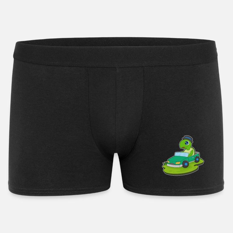 Schildkröte Auto - Männer Boxer Shorts - Schwarz