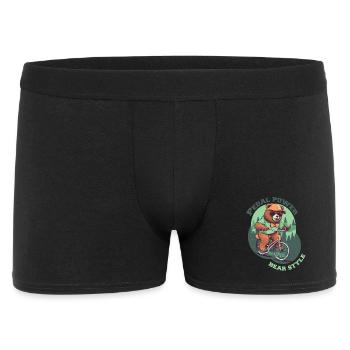 Pedal Power Teddy fait du vélo - Boxer Homme - noir - Devant