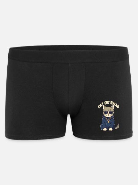 Got Swag Cat with Sunglasses - Men's Boxer Shorts - black
