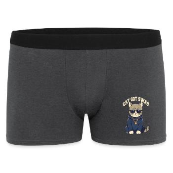 Vous avez Swag Cat avec des lunettes de soleil - Boxer Homme - charbon - Devant