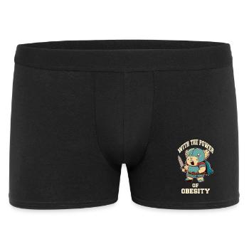 Little Sword Warrior with the Power of Obesity - Men's Boxer Shorts - black - Front