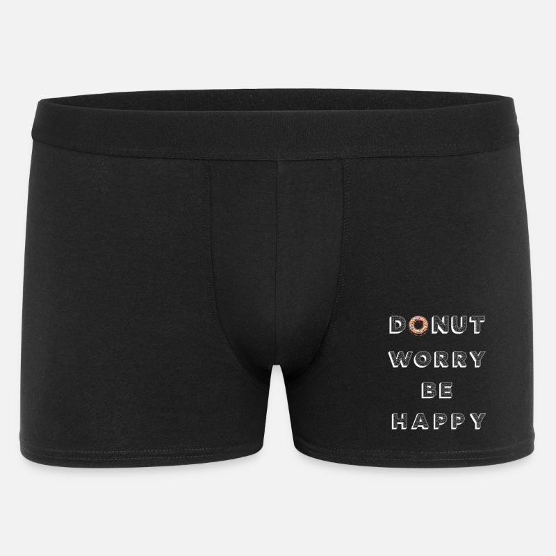 Donut Worry Be Happy - Men's Boxer Shorts - black