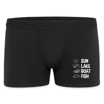 Angling - Men's Boxer Shorts - black - Front