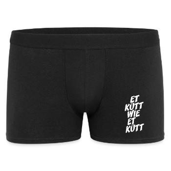 Köln Et Kütt Wie Et Kütt Kölner Grundgesetz Kölsch - Männer Boxer Shorts - Schwarz - Vorne