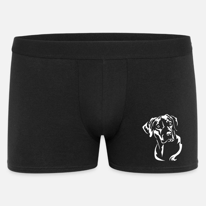 Rhodesian Ridgeback Head "Black Edition" - Men's Boxer Shorts - black