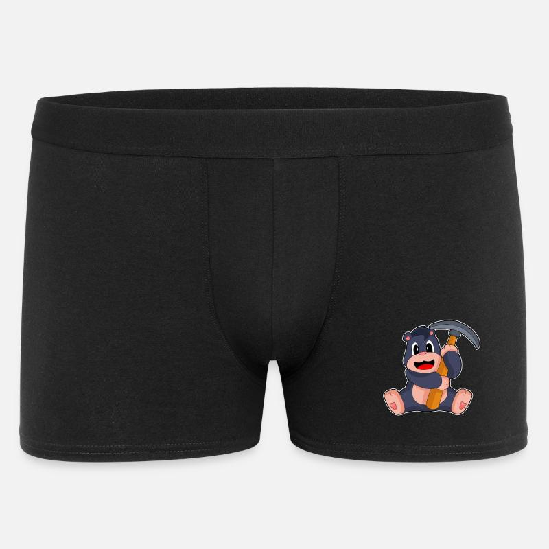Mole Miner Pickaxe Mining - Men's Boxer Shorts - black