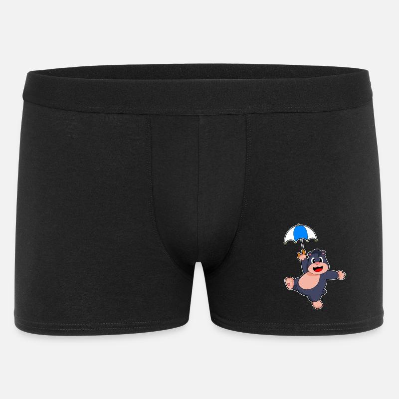 Maulwurf Regenschirm - Männer Boxer Shorts - Schwarz