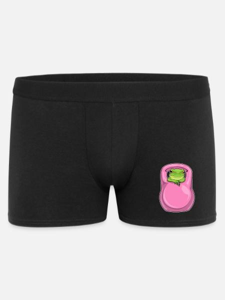 Frog Bodybuilder Dumbbell Bodybuilding - Men's Boxer Shorts - black