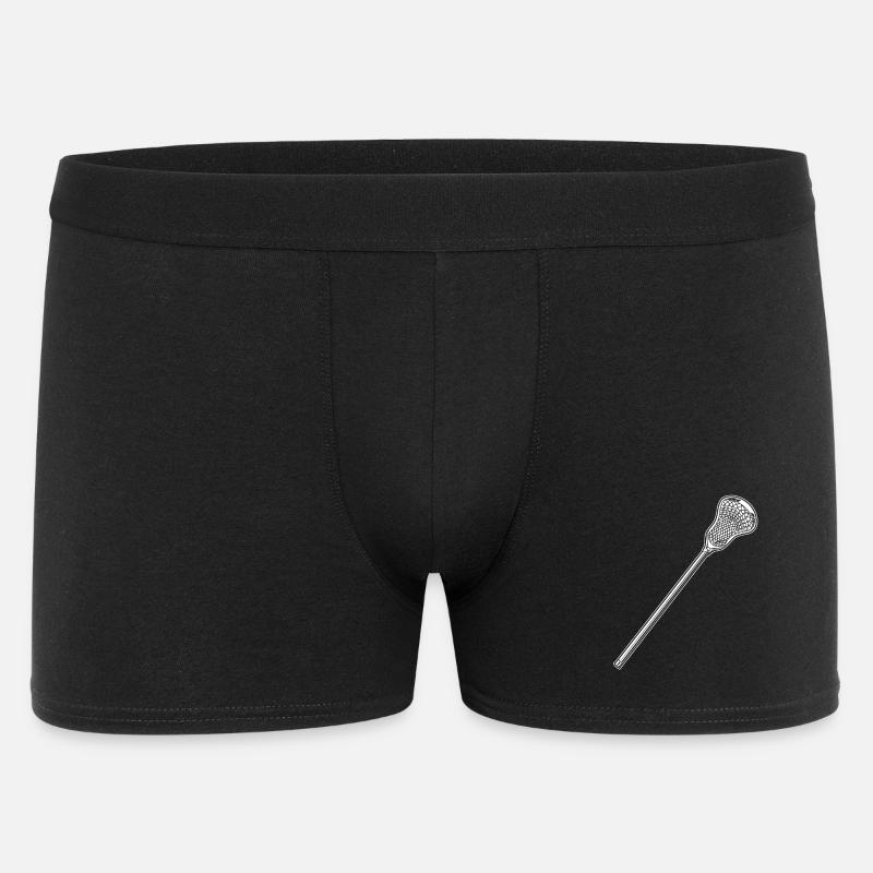 Dessin au bâton de crosse - Boxer Homme - noir