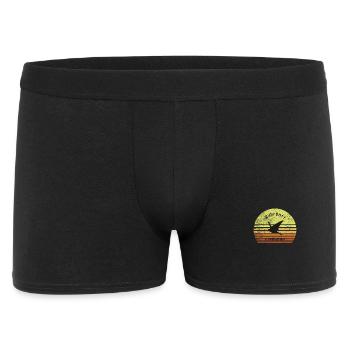 Ruhrpott Flamingo - Männer Boxer Shorts - Schwarz - Vorne