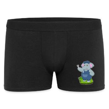 Elephant Mechanic Wrench Workshop - Men's Boxer Shorts - black - Front