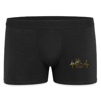Francfort Skyline Herzschlag FFM Fan Liebe Hessen - Boxer Homme - noir - Devant