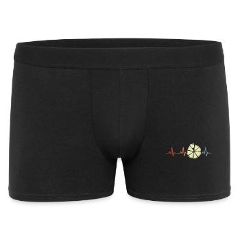 Vintage Pizza Heartbeat - Men's Boxer Shorts - black - Front