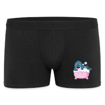 Dolphin Bathing Bathtub - Men's Boxer Shorts - black - Front