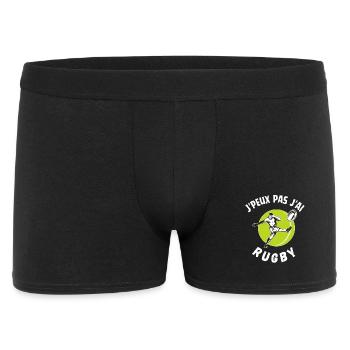 Je Peux Pas J'ai Rugby cadeau humoristique drôle - Boxer Homme - noir - Devant