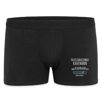 Investmentfondskaufmann Ausbildung Beruf Geschenk - Männer Boxer Shorts - Schwarz - Vorne