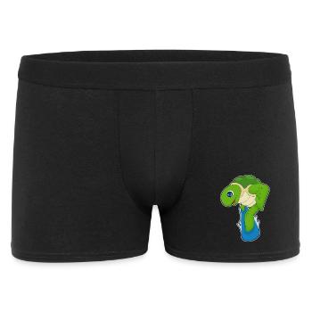 Turtle Snowboarder Snowboard - Men's Boxer Shorts - black - Front