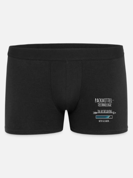 Packmitteltechnologe Ausbildung Beruf Geschenk - Männer Boxer Shorts - Schwarz