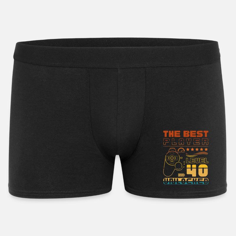 The Best Player - Level 40 unlocked - Männer Boxer Shorts - Schwarz
