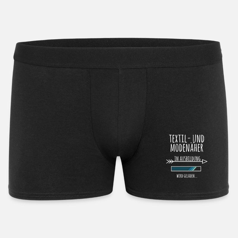 Textil und Modenäher Ausbildung Beruf Geschenk - Männer Boxer Shorts - Schwarz
